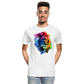 Löwe Grafitti - Männer Premium Bio T-Shirt - Weiß