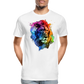 Löwe Grafitti - Männer Premium Bio T-Shirt - Weiß