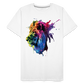 Löwe Grafitti - Männer Premium Bio T-Shirt - Weiß