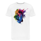 Löwe Grafitti - Männer Premium Bio T-Shirt - Weiß