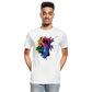 Löwe Grafitti - Männer Premium Bio T-Shirt - Weiß