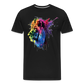 Löwe Grafitti - Männer Premium Bio T-Shirt - Schwarz