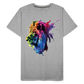 Löwe Grafitti - Männer Premium Bio T-Shirt - Grau meliert