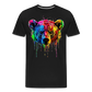 Grizzly Grafitti - Männer Premium Bio T-Shirt - Schwarz