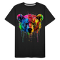 Grizzly Grafitti - Männer Premium Bio T-Shirt - Schwarz