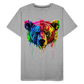 Grizzly Grafitti - Männer Premium Bio T-Shirt - Grau meliert