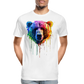 Grizzly Grafitti - Männer Premium Bio T-Shirt - Weiß