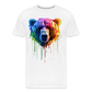 Grizzly Grafitti - Männer Premium Bio T-Shirt - Weiß