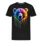 Grizzly Grafitti - Männer Premium Bio T-Shirt - Schwarz