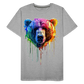 Grizzly Grafitti - Männer Premium Bio T-Shirt - Grau meliert