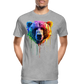 Grizzly Grafitti - Männer Premium Bio T-Shirt - Grau meliert