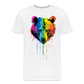 Grizzly Grafitti - Männer Premium Bio T-Shirt - Weiß