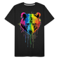 Grizzly Grafitti - Männer Premium Bio T-Shirt - Schwarz