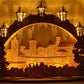 3D LED Schwibbogen 43 cm x 30 cm x 12 cm Bautzen mit LED Beleuchtung