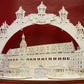 3D LED Schwibbogen 43 cm x 30 cm x 12 cm Leipzig Rathaus